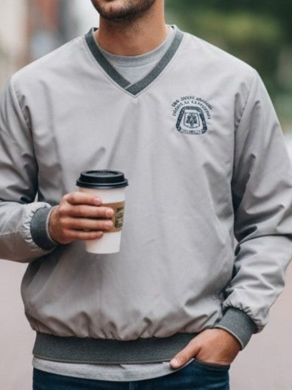 Vintage King Louie Pullover Jacket 2XL USA New Jersey Regional Council Carpenter